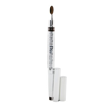 Diorshow Kabuki Brow Styler Lápiz cremoso para cejas resistente al agua - # 032 Marrón oscuro