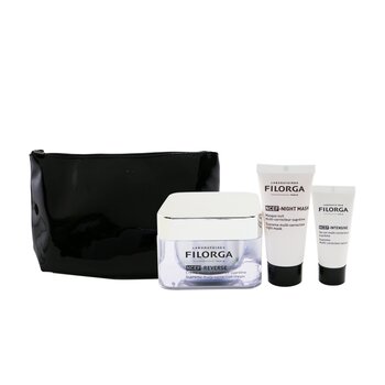 Filorga Set de Regalo Revolución Anti-Envejecimiento (Edición Limitada): 1x NCEF-Reverse Crema 50ml + 1x NCEF-Mascarilla de Noche 15ml + 1x NCEF-Suero Intensivo 7ml + 1 Bolsa