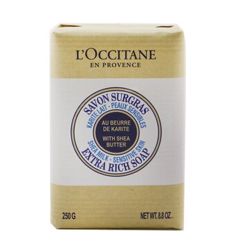 LOccitane Jabón de Manteca de Karité Extra Rico - Shea Milk (Para Piel Sensible)