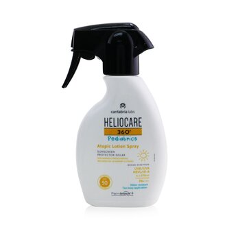 Heliocare by Cantabria Labs Heliocare 360 Pediatrics Atopic Lotion Spray For Kids SPF50 (Water Resistant, Fast Easy Application)