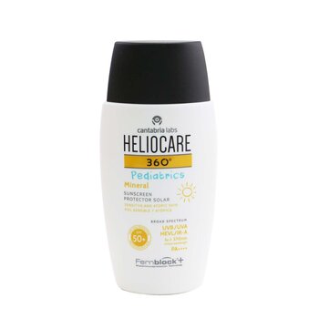 Heliocare 360 Pediatrics Protector solar mineral para niños SPF50 (muy resistente al agua y a la arena)