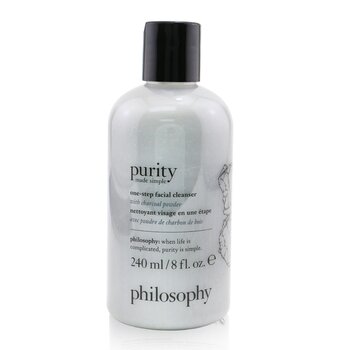 Purity Made Simple - Limpiador facial de un paso con polvo de carbón (piel normal a seca)