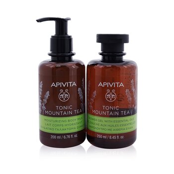 Uplift Your Mood Toning & Revitalization Set: Tonic Mountain Tea Gel de ducha 250ml + Tonic Mountain Tea Body Milk