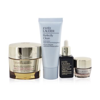 Delicias del cuidado de la piel Firm + Glow: Revitalizing Supreme + Crema 50ml + Revitalizing Supreme + Eye 5ml + ANR 15ml + Perfectly Clean 30ml