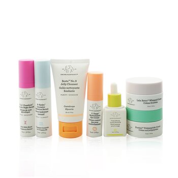 Conjunto The Littles 4.0: Beste No. 9+ Virgin Marula + B-Hydra + T.L.C Framboos + C-Tango + Lala Retro + Protini + Bolsa