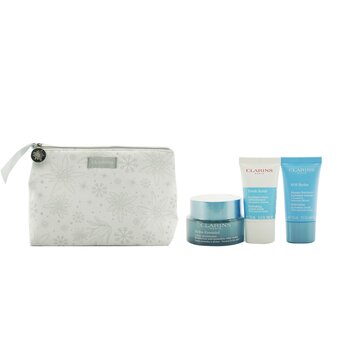 Colección de hidratación: Hydra-Essentiel Silky Cream 50ml + Fresh Scrub 15ml + SOS Hydra Mask 15ml + Estuche