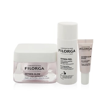 Filorga Perfect Skin Effect Trio, For Real Set: Oxygen Glow Cream 50ml + Oxygen-Peel Lotion 50ml + Oxygen-Glow Eye 4ml
