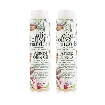 Bath & Shower Natural Liquid Soap Duo Pack - Almond Olive Oil