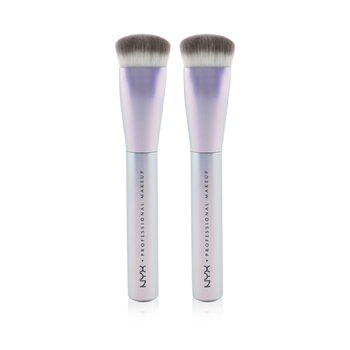 NYX Holographic Halo Sculpting Buffing Brush Duo Pack