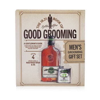 Book of Good Grooming Set de regalo Volumen 4: Vainilla especiada (Lavado 532ml + Aceite 60ml)