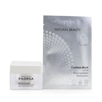 Filorga Nutri-Filler Nutri-Replenishing Cream 50ml (Free: Natural Beauty r-PGA Deep Hydration Moisturizing Cushion Mask 6x 20ml)
