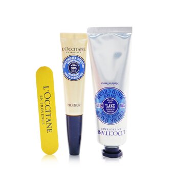 Mi Set de Manicura: Crema de Manos con Manteca de Karité 30ml + Aceite Nutritivo para Uñas y Cutículas con Manteca de Karité 7,5ml + Lima de Uñas