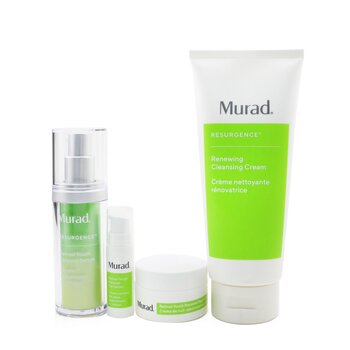 Murad Skin Clinic - Revitalize With Murad Set: Crema Limpiadora Renovadora 200ml + Retinol Youth Renewal Serum 30ml + Retinol Youth Renewal Eye Serum 5ml + Retinol Youth Renewal Crema De Noche 15ml