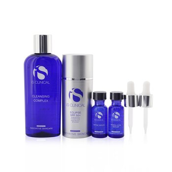 Pure Clarity Collection: Cleansing Complex 180ml + Active Serum 15ml + Hydra-Cool Serum 15ml + Eclipse SPF 50 Sunscreen Cream 100g