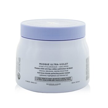 Blond Absolu Masque Ultra-Violet Anti-Brass Blonde Perfecting Purple Masque - Cabello rubio frío aclarado (caja ligeramente dañada)