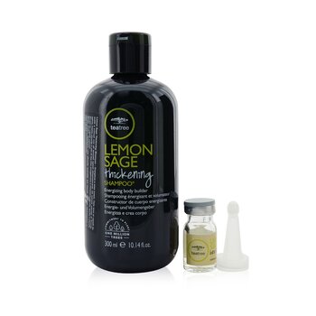 Tea Tree Lemon Sage Program Set: Champú 300ml + Loción Capilar 12x6ml