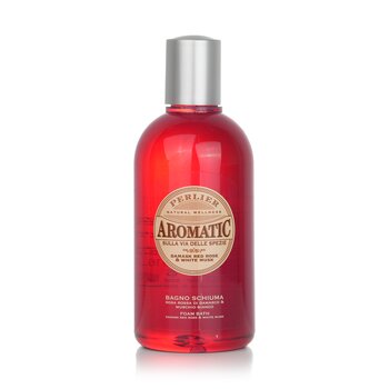 Gel de ducha aromático de rosa roja damascena y almizcle blanco