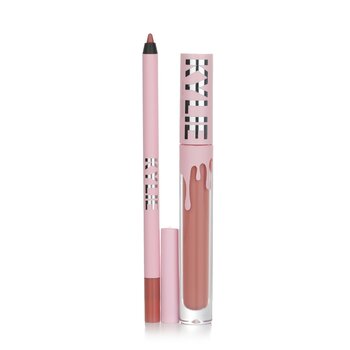 Kit de Labios Mate: Labial Líquido Mate 3ml + Perfilador de Labios 1.1g - # 802 Candy K Matte