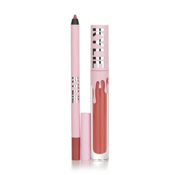 Kit de Labios Mate: Labial Líquido Mate 3ml + Perfilador de Labios 1.1g - # 505 Autumn Matte