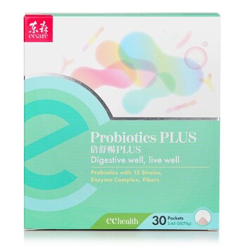 Probióticos PLUS - Digestive Well - Probióticos con 15 cepas, complejo enzimático, fibras