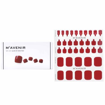 Mavenir Nail Sticker (Red) - # Glass Of Wine Pedi