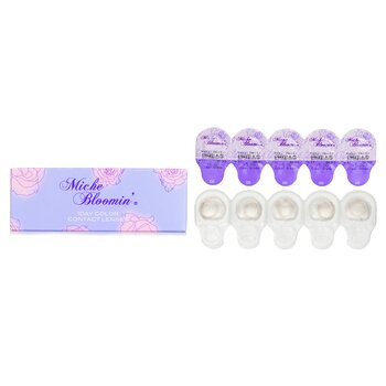 Miche Bloomin Quarter Veil 1 Day Color Contact Lenses (107 Clear Grege) - - 5.00