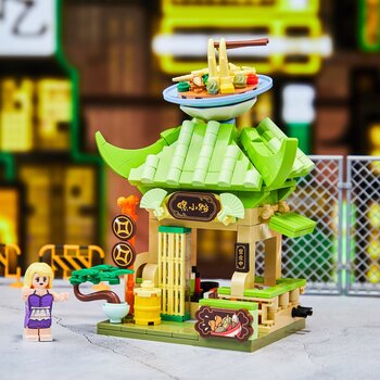 Pantasy Food Street Series - Classical River Snails Rice Noodle Building Bricks Set