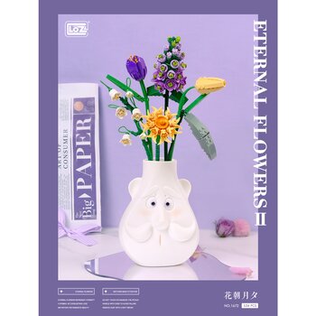 LOZ Mini Bloques - Flor Eterna II Boquet Púrpura