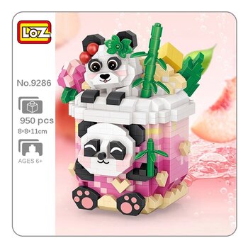 Loz LOZ Mini Blocks - Panda Peach Oolong Building Bricks Set