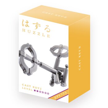 Broadway Toys Hanayama | Key II Hanayama Metal Brainteaser Puzzle Mensa Rated Level 2