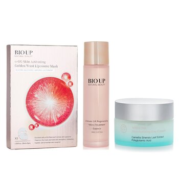 Natural Beauty Natural Beauty BIO UP Treatment Essence 150ml + BIO UP a-GG Mask 5x25ml + mori beauty by Natural Beauty Day Cream 55g