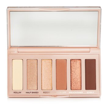 Mini paleta de sombras de ojos Naked Half Baked: 6x Sombras de ojos (Rollin', Half Baked, Rocky, Buck Off, Breadwinner, Edible)