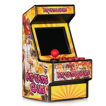 Mini máquina de arcade retro, consola de juegos portátil con 156 videojuegos clásicos Pantalla a color de 2,8 pulgadas - Naranja