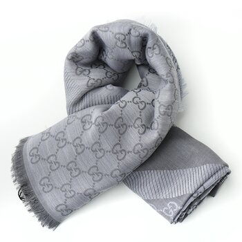 Gucci Square Scarf 281942 Grey