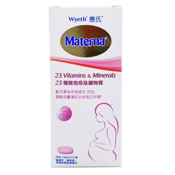 Wyeth - Materna Multivitaminas y Minerales 100 comprimidos