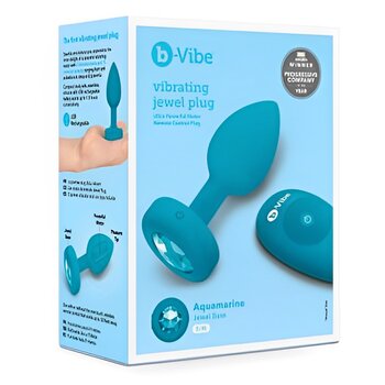 Plug Anal Joya Vibrante S/M - # Teal