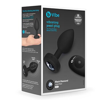 B-vibe Plug Anal Joya Vibrante M/L - # Negro 1 pc Mxico