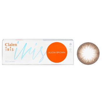 Clalen 1 Day Iris Alicia Brown Color Contact Lenses -2.50