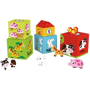 Tooky Toy Co Nesting Box - Farm