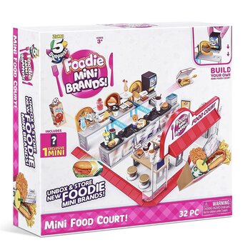 5 Mini Marcas Sorpresa Serie 1 - Mini Patio de Comidas Playset