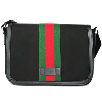 Bolso bandolera Techno Canvas Web Stripe Black 630921