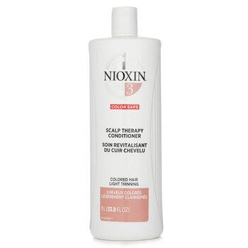 Nioxin Density System 3 Acondicionador Terapia de Cuero Cabelludo (Cabello Tinturado, Adelgazamiento Ligero, Seguro para el Color) (Packaging Random Pick)