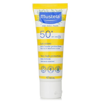 Mustela Bebe - Set para bebés hipoalergénico (loción protectora solar/40ml  + crema facial emoliente/40ml)
