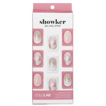 Tira de uñas de gel Showker # CSA101 Bling Pink Art