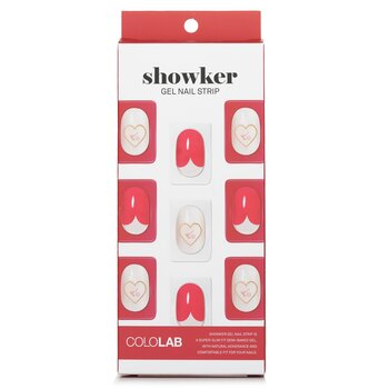 Tira de uñas de gel Showker # CSA511 Corazón rojo