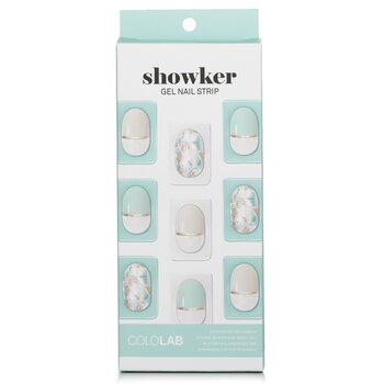 Tira de uñas de gel Showker # CSA701 Jewel Shooting Mint