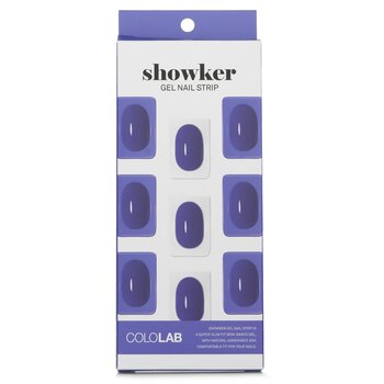 Tira de uñas de gel Showker # CSF412 azul vaquero