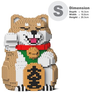 Juego de ladrillos de construcción Lucky Shiba Inu 01S-M01