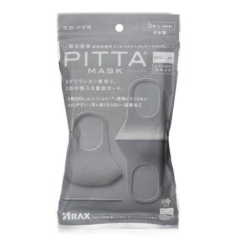 Mascarilla Arax Pitta Gris Claro Regular - 3 Hojas