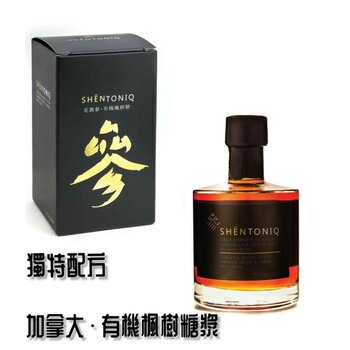 Jarabe de arce y ginseng Shentoniq (250 ml) * Grado orgánico de Canadá con sabor rico en ámbar